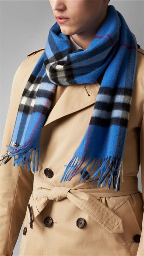 men with burberry scarves